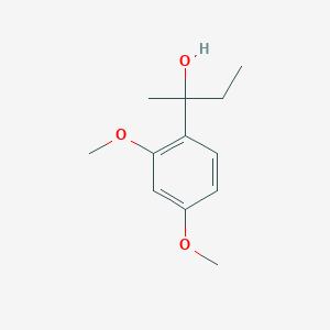 molecular formula C12H18O3 B7879091 2-(2,4-Dimethoxyphenyl)-2-butanol 