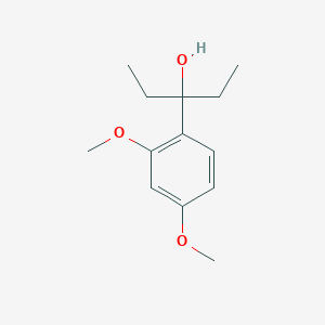 molecular formula C13H20O3 B7879097 3-(2,4-Dimethoxyphenyl)-3-pentanol 