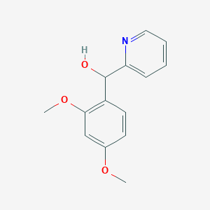 molecular formula C14H15NO3 B7879108 (2,4-Dimethoxyphenyl)(pyridin-2-yl)methanol 