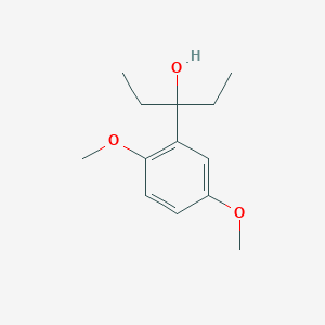 molecular formula C13H20O3 B7879115 3-(2,5-Dimethoxyphenyl)-3-pentanol 