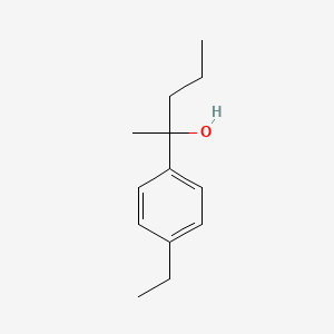 molecular formula C13H20O B7879144 2-(4-Ethylphenyl)-2-pentanol 