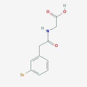 molecular formula C10H10BrNO3 B7879164 2-[2-(3-Bromophenyl)acetamido]acetic acid 