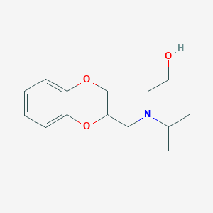 molecular formula C14H21NO3 B7879176 2-[(2,3-Dihydro-benzo[1,4]dioxin-2-ylmethyl)-isopropyl-amino]-ethanol 