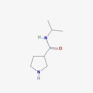 molecular formula C8H16N2O B7879185 N-Isopropylpyrrolidine-3-carboxamide 