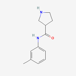 molecular formula C12H16N2O B7879197 N-(m-tolyl)pyrrolidine-3-carboxamide 
