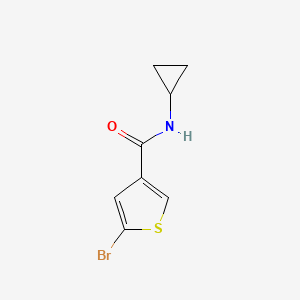 molecular formula C8H8BrNOS B7879271 5-bromo-N-cyclopropylthiophene-3-carboxamide 
