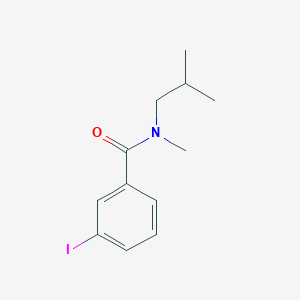 molecular formula C12H16INO B7879280 3-Iodo-N-isobutyl-N-methyl-benzamide 