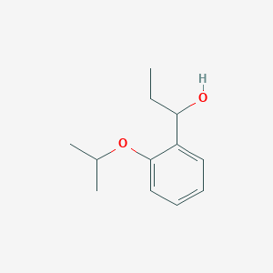 molecular formula C12H18O2 B7879329 1-(2-Isopropoxyphenyl)propan-1-ol 