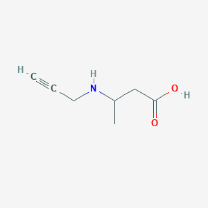 molecular formula C7H11NO2 B7879346 3-(2-Propyn-1-ylamino)-butanoic acid 