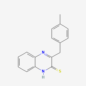 molecular formula C16H14N2S B7879401 3-(4-Methylbenzyl)quinoxaline-2-thiol 