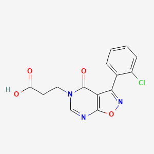 3-[3-(2-chlorophenyl)-4-oxoisoxazolo[5,4-d]pyrimidin-5(4H)-yl]propanoic acid