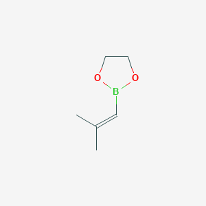 B078795 2-(2-Methylprop-1-en-1-yl)-1,3,2-dioxaborolane CAS No. 14560-03-3