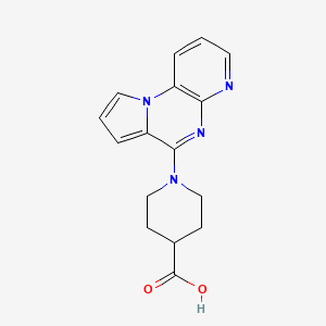 molecular formula C16H16N4O2 B7879500 1-Pyrido[2,3-e]pyrrolo[1,2-a]pyrazin-6-ylpiperidine-4-carboxylic acid 