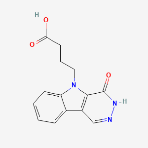 4-(4-oxo-3,4-dihydro-5H-pyridazino[4,5-b]indol-5-yl)butanoic acid