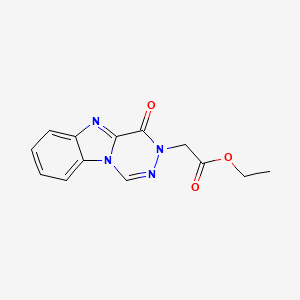 molecular formula C13H12N4O3 B7879544 ethyl (4-oxo[1,2,4]triazino[4,5-a]benzimidazol-3(4H)-yl)acetate 