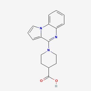 molecular formula C17H17N3O2 B7879572 1-Pyrrolo[1,2-a]quinoxalin-4-ylpiperidine-4-carboxylic acid 