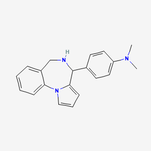 N-[4-(5,6-dihydro-4H-pyrrolo[1,2-a][1,4]benzodiazepin-4-yl)phenyl]-N,N-dimethylamine