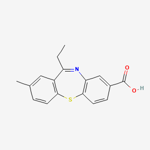 6-Ethyl-8-methylbenzo[b][1,4]benzothiazepine-3-carboxylic acid