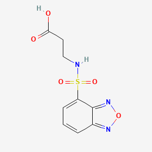 molecular formula C9H9N3O5S B7879707 Propionic acid, 3-(benzo[1,2,5]oxadiazole-4-sulfonylamino)- 