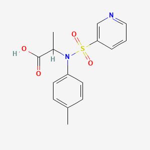 molecular formula C15H16N2O4S B7879741 N-(4-methylphenyl)-N-(pyridin-3-ylsulfonyl)alanine 