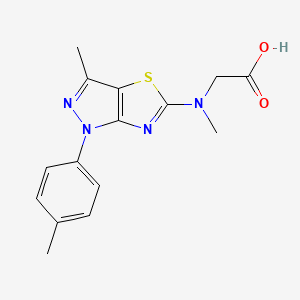 N-methyl-N-[3-methyl-1-(4-methylphenyl)-1H-pyrazolo[3,4-d][1,3]thiazol-5-yl]glycine