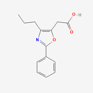 molecular formula C14H15NO3 B7879973 (2-Phenyl-4-propyl-1,3-oxazol-5-YL)acetic acid 