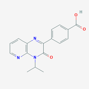 molecular formula C17H15N3O3 B7880011 4-(4-Isopropyl-3-oxo-3,4-dihydropyrido[2,3-b]pyrazin-2-yl)benzoic acid 