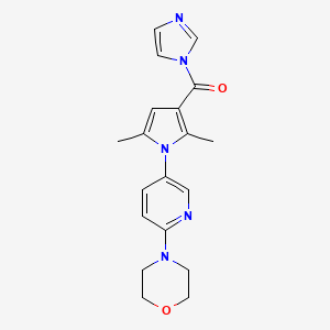 4-{5-[3-(1H-imidazol-1-ylcarbonyl)-2,5-dimethyl-1H-pyrrol-1-yl]pyridin-2-yl}morpholine