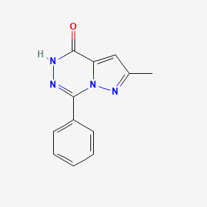 molecular formula C12H10N4O B7880027 2-methyl-7-phenylpyrazolo[1,5-d][1,2,4]triazin-4(5H)-one 