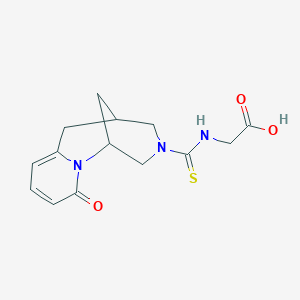 N-[(10-oxo-1,2,4,5,6,10-hexahydro-3H-1,5-methanopyrido[1,2-d][1,4]diazocin-3-yl)carbonothioyl]glycine