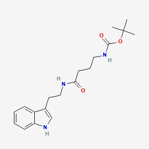tert-butyl 4-{[2-(1H-indol-3-yl)ethyl]amino}-4-oxobutylcarbamate