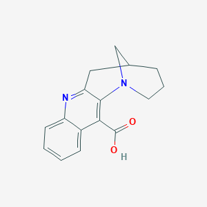 molecular formula C16H16N2O2 B7880060 3,4,5,6-tetrahydro-2H-1,5-methanoazocino[3,2-b]quinoline-12-carboxylic acid 