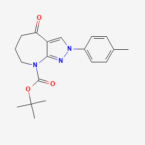 tert-butyl 2-(4-methylphenyl)-4-oxo-4,5,6,7-tetrahydropyrazolo[3,4-b]azepine-8(2H)-carboxylate