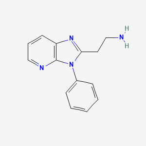 molecular formula C14H14N4 B7880138 2-(3-Phenylimidazo[4,5-b]pyridin-2-yl)ethanamine 