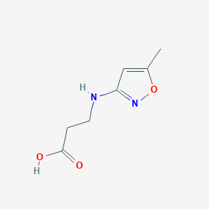 molecular formula C7H10N2O3 B7880223 N-(5-methylisoxazol-3-yl)-beta-alanine 