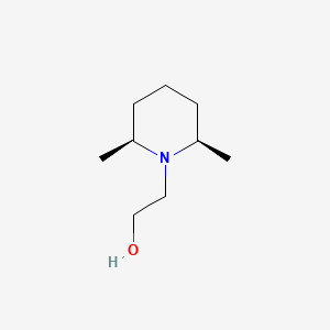 molecular formula C9H19NO B7880227 2-(cis-2,6-Dimethylpiperidyl)ethan-1-ol 