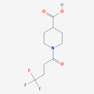 1-(4,4,4-Trifluorobutanoyl)piperidine-4-carboxylic acid