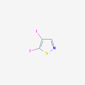 molecular formula C3HI2NS B7880249 4,5-二碘异噻唑 CAS No. 1221715-57-6