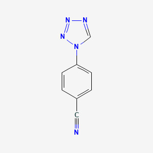 molecular formula C8H5N5 B7880258 4-(1H-tetrazol-1-yl)benzonitrile 