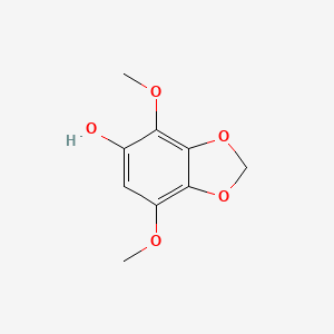 molecular formula C9H10O5 B7880261 4,7-Dimethoxy-1,3-benzodioxol-5-ol 