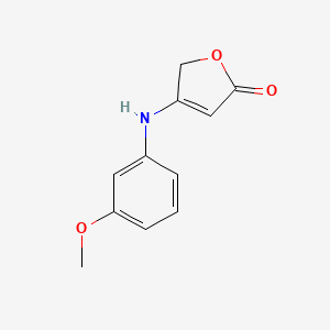 molecular formula C11H11NO3 B7880265 4-(3-Methoxyanilino)-2(5H)-furanone 