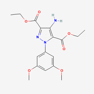 Diethyl 4-amino-1-(3,5-dimethoxyphenyl)-1H-pyrazole-3,5-dicarboxylate