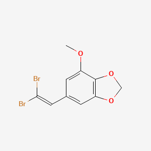 molecular formula C10H8Br2O3 B7880343 6-(2,2-Dibromoethenyl)-4-methoxy-2H-1,3-benzodioxole 