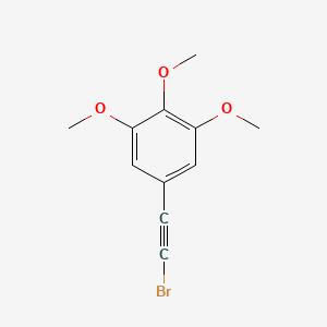 molecular formula C11H11BrO3 B7880350 5-(2-Bromoethynyl)-1,2,3-trimethoxybenzene 