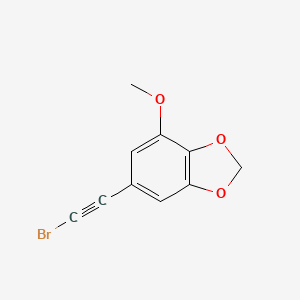 molecular formula C10H7BrO3 B7880353 6-(2-Bromoethynyl)-4-methoxy-2H-1,3-benzodioxole CAS No. 1291486-43-5