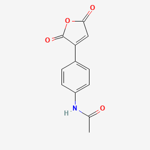 molecular formula C12H9NO4 B7880382 N-[4-(2,5-二氧代-2,5-二氢呋喃-3-基)苯基]乙酰胺 