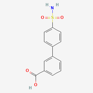 molecular formula C13H11NO4S B7880425 4'-Sulfamoylbiphenyl-3-carboxylic acid 