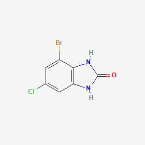molecular formula C7H4BrClN2O B7880434 4-Bromo-6-chloro-1,3-dihydro-2H-benzo[D]imidazol-2-one 