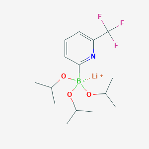 molecular formula C15H24BF3LiNO3 B7880441 Lithium triisopropoxy(6-(trifluoromethyl)pyridin-2-yl)borate 