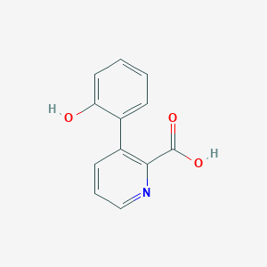molecular formula C12H9NO3 B7880456 3-(2-Hydroxyphenyl)picolinic acid 